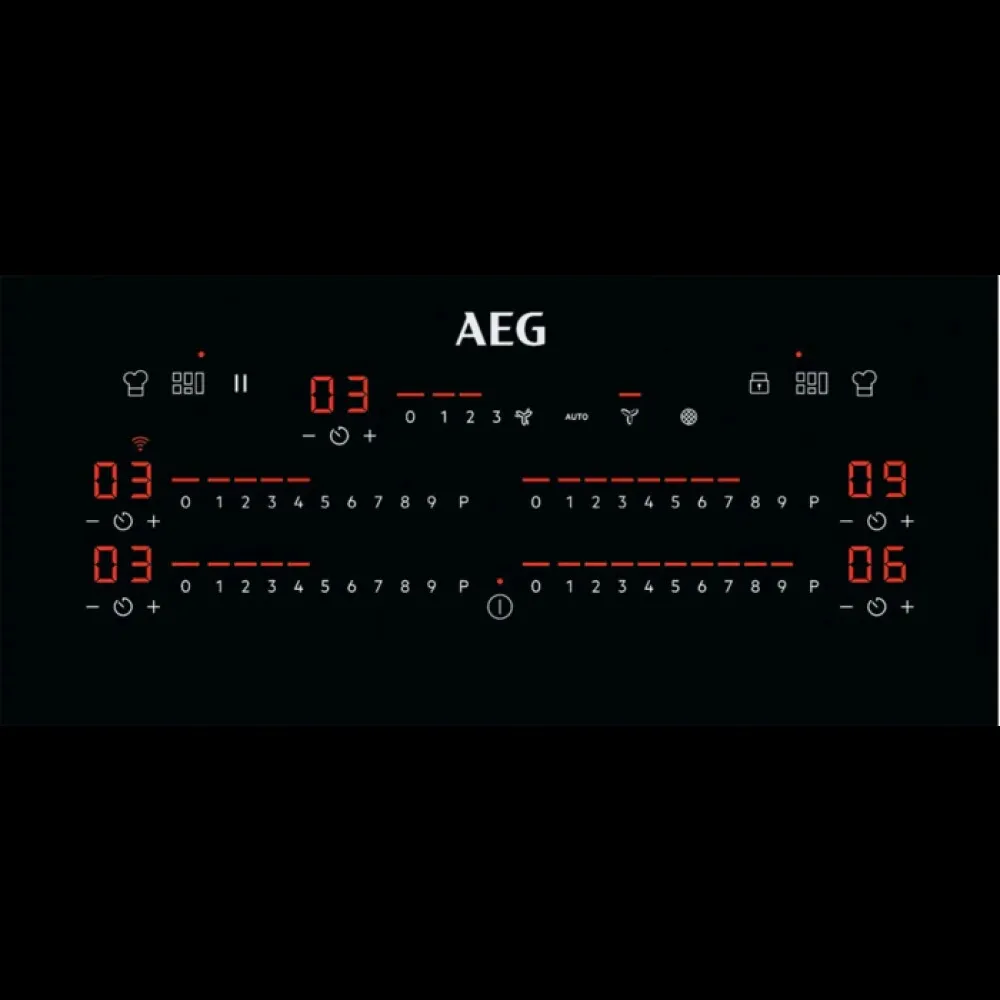 Aeg CCE84779FB Plita cu inductie cu hota integrata - 83 cm - neagra