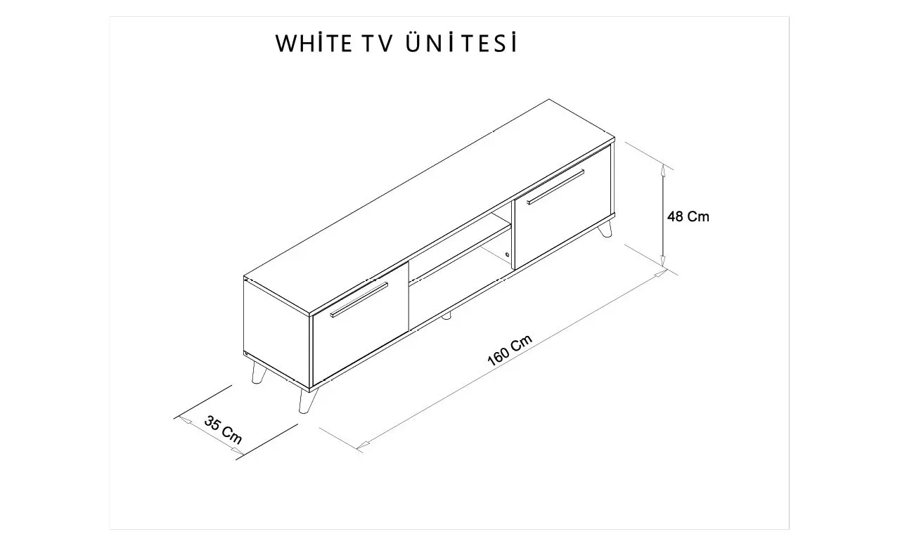 Tumba TV White